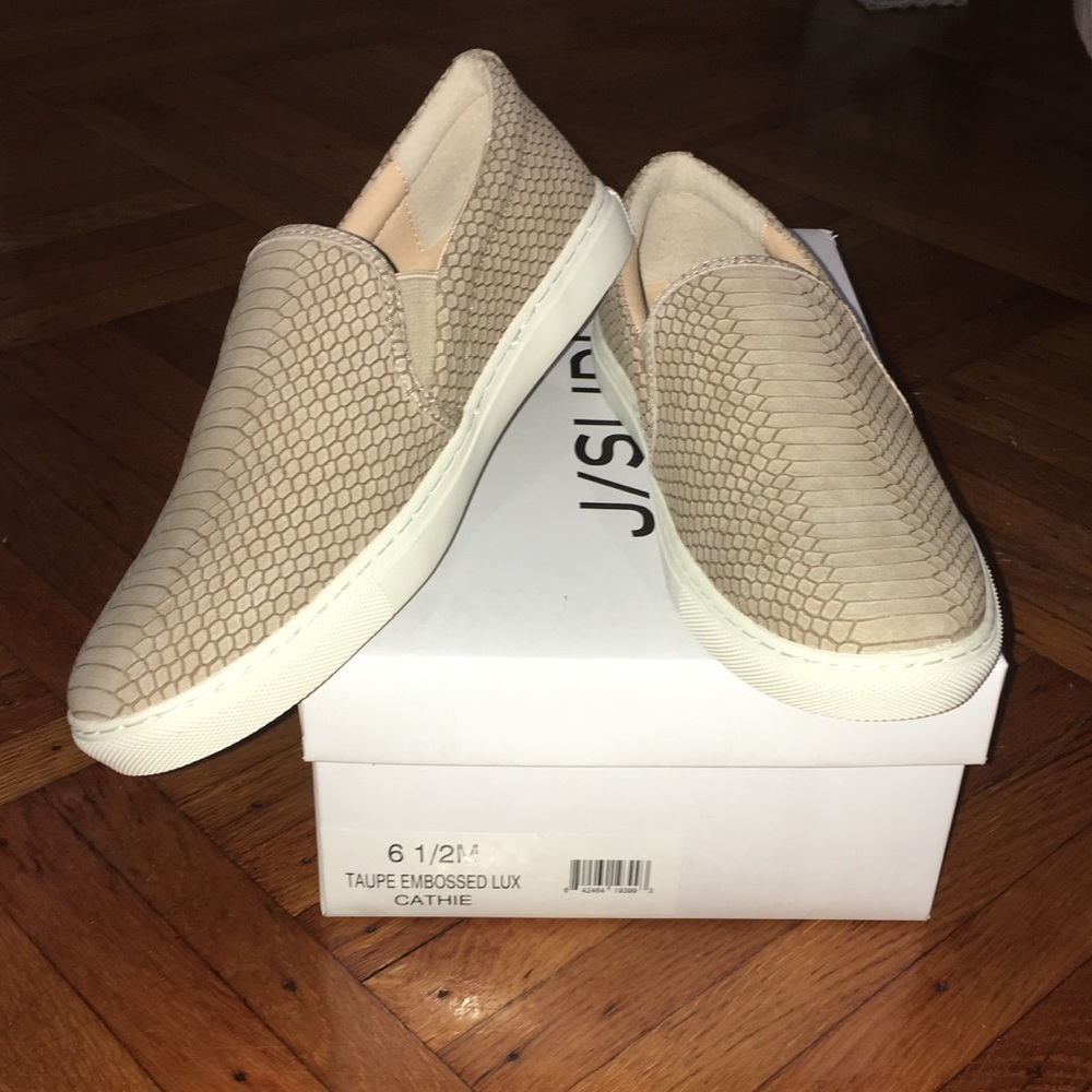 J/Slides Embossed lux slip on sneakers