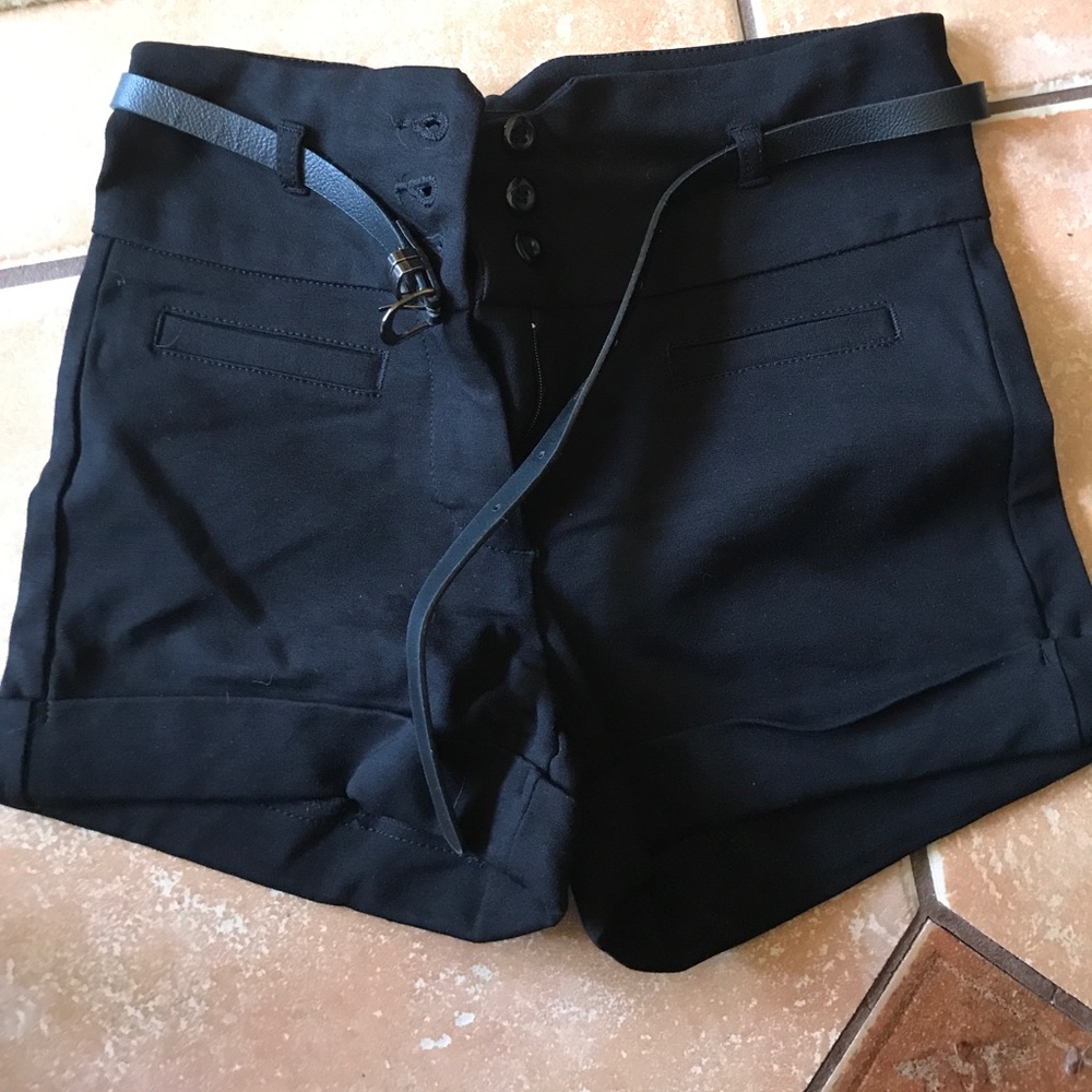 Black stretchy shorts