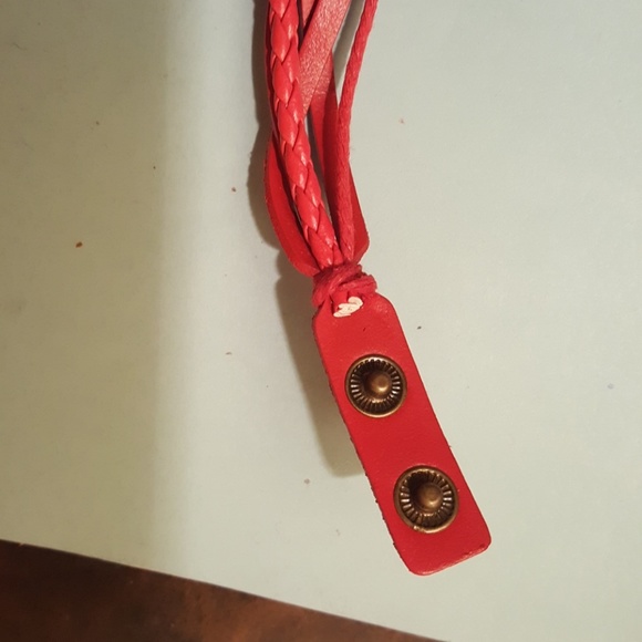 NWOT Leather-Style Bohemian Charm Wrap Bracelet N - Picture 3 of 4