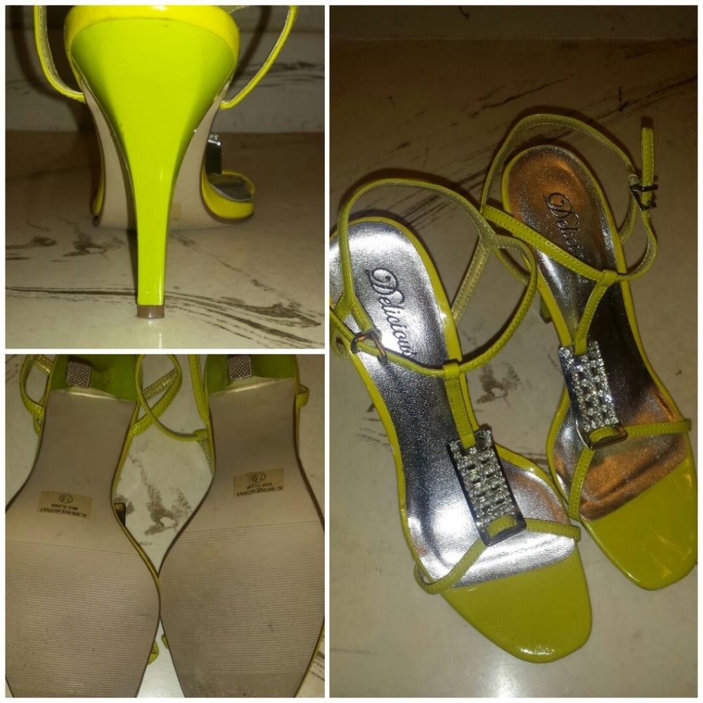 Lime green heels