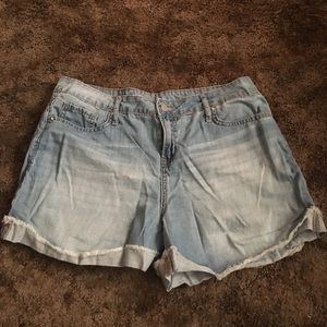 High Waisted Denim Shorts