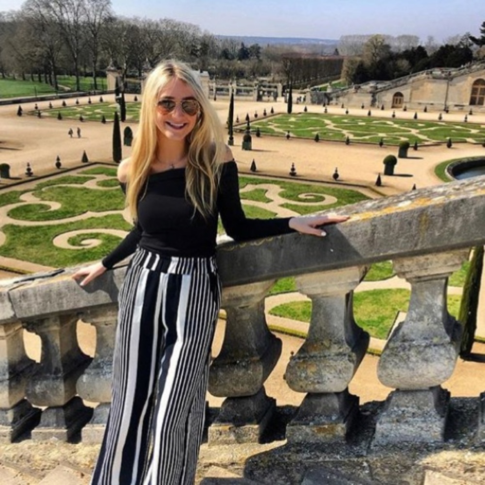 H&m striped pants worn once!