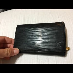 Womens Louis Vuitton Epi leather wallet