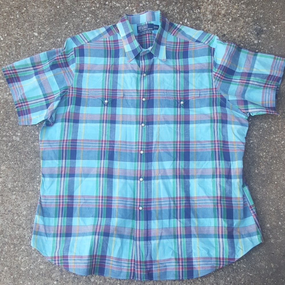 Ralph Lauren Polo Classic Western Pearl Snap Shirt