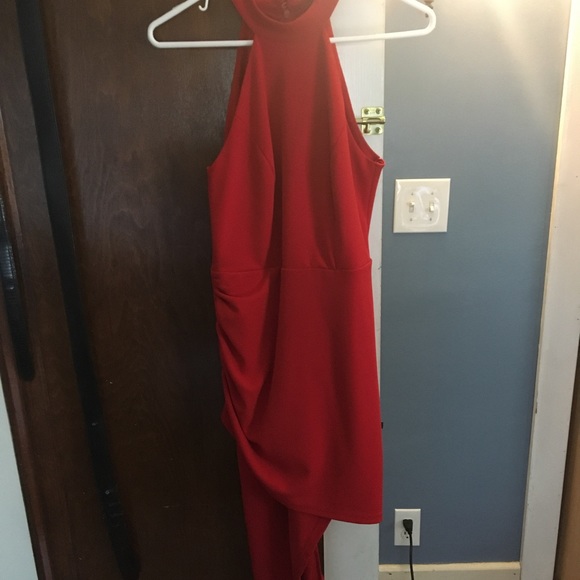 Red, Windsor, Side Slit Dress! - Picture 3 of 4