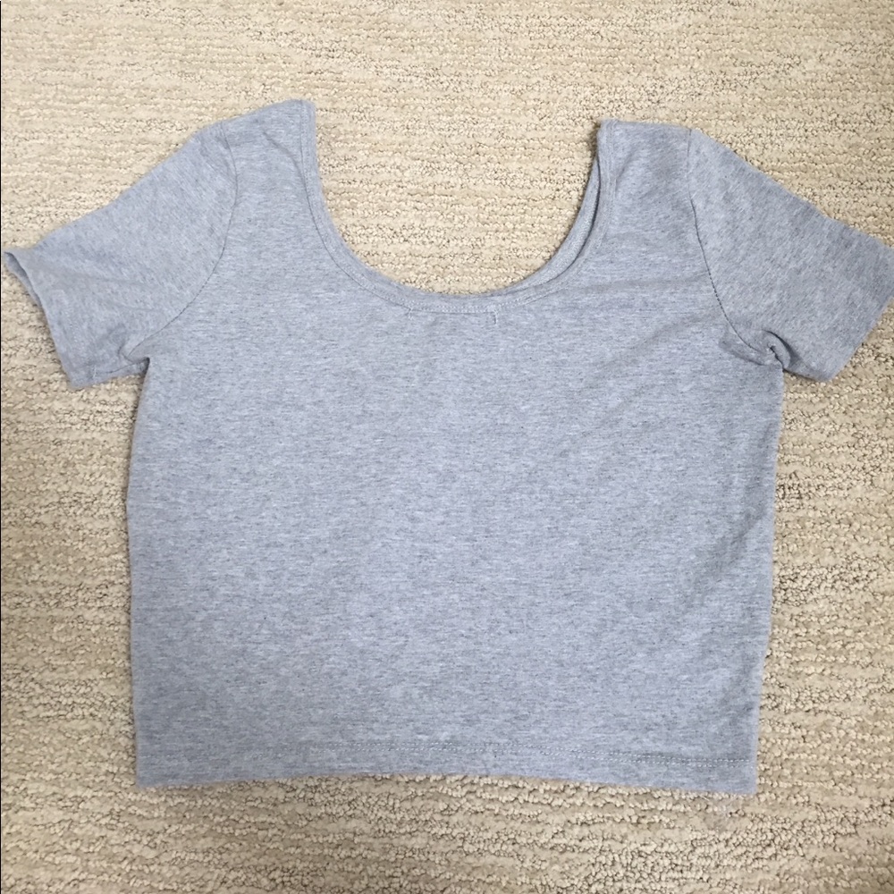 Grey Crop Top - Picture 2 of 2