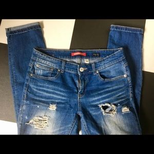 🔥Vintage Peg UnionBay Distressed Crop Jeans!