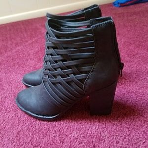 Black ankle boots