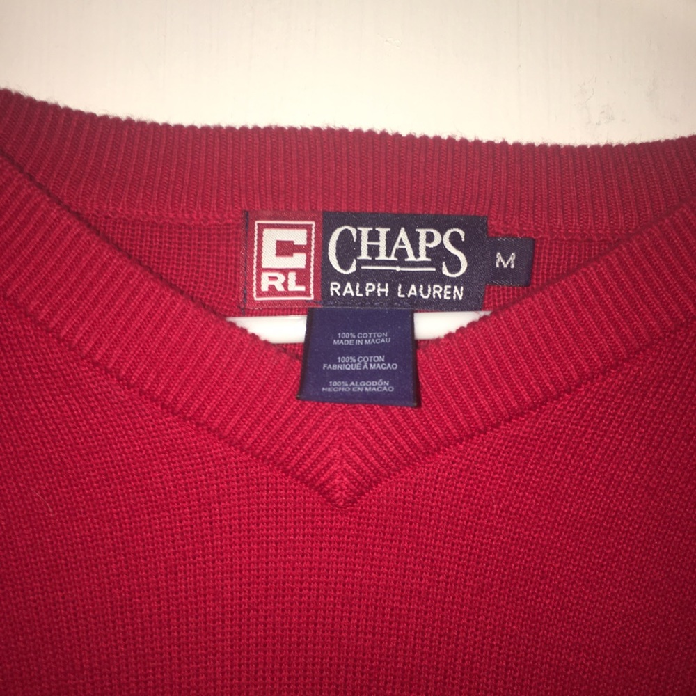 Vintage V Neck Chaps by Ralph Lauren Sweater