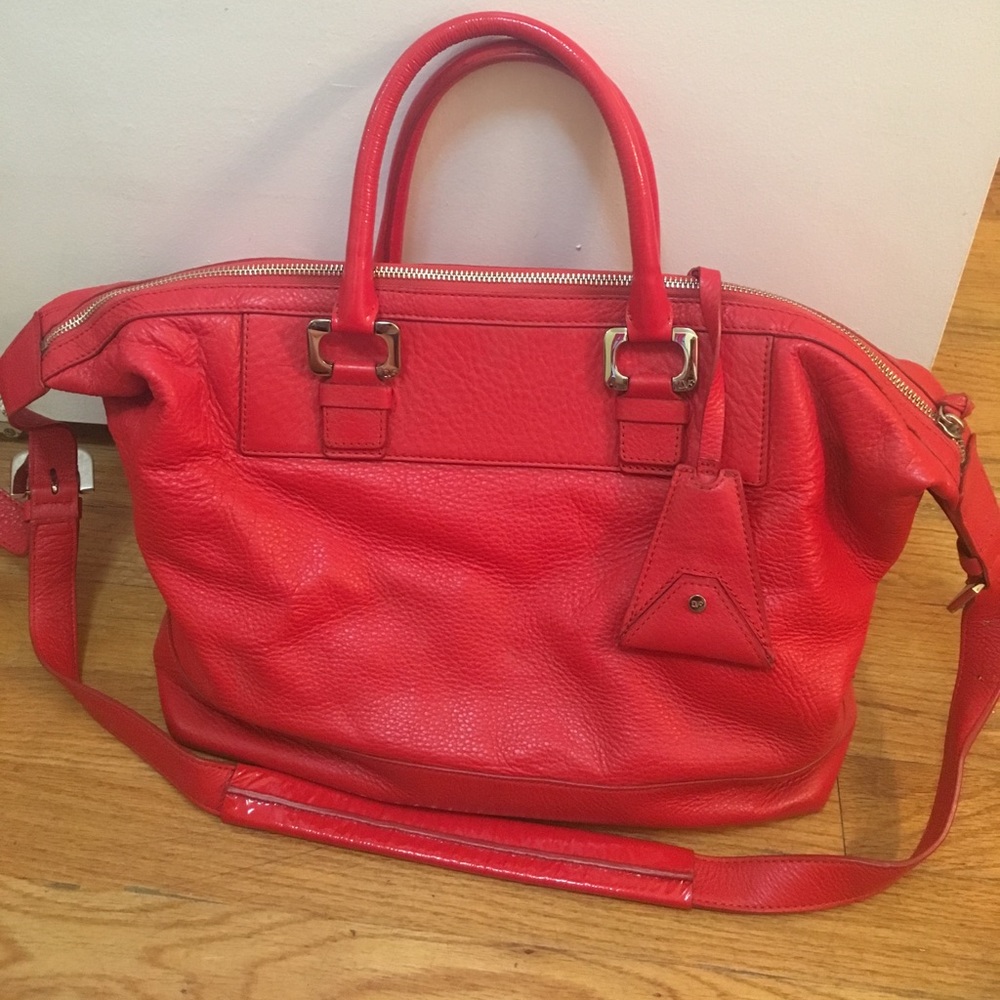 Diane von Furstenberg red/orange purse