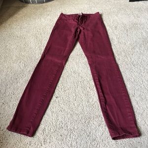 marron skinny jeans