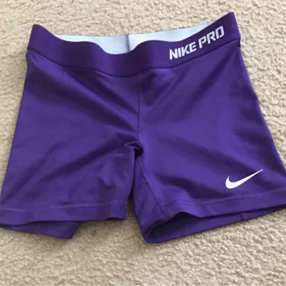 Purple Nike Pro Spandex
