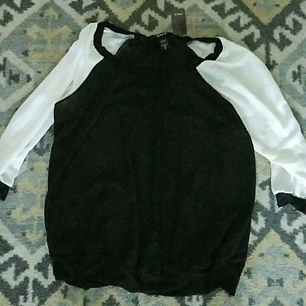 Black and white shirt