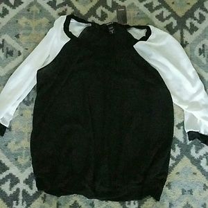 Black and white shirt