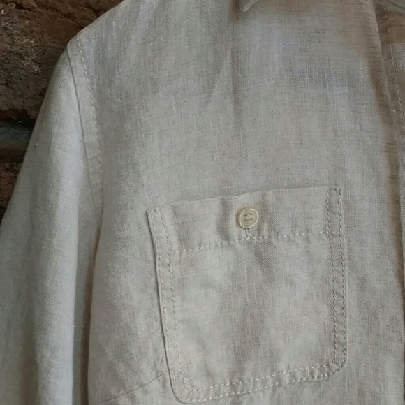 Liz Claiborne-Linen Cardigan with adjustable Sleev - Picture 4 of 7