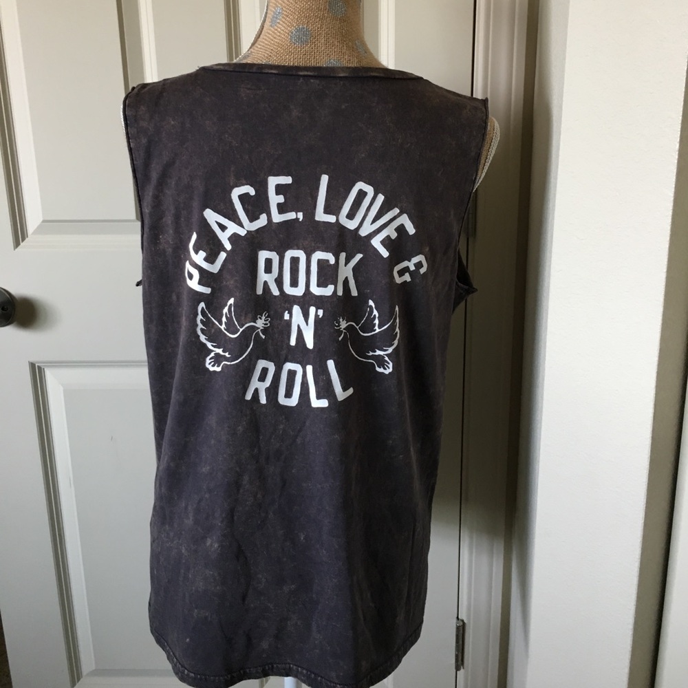 Peace Love & Rock & Roll tank - Picture 3 of 5