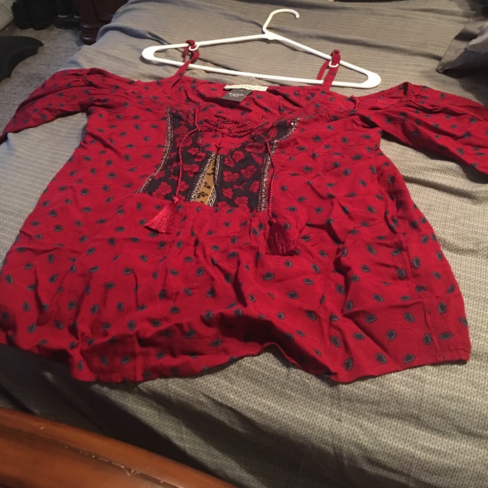 Like a tank long sleeve open shoulders