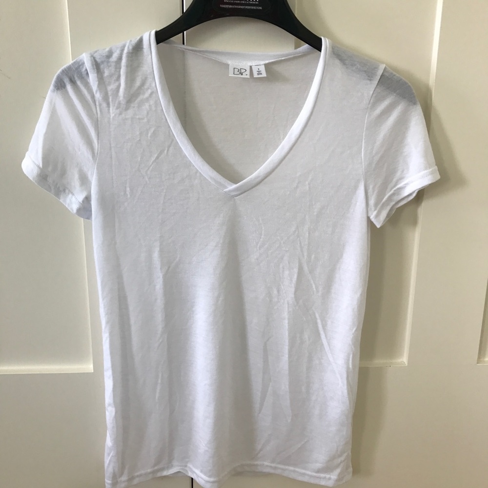 BP white v neck shirt