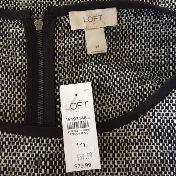 Loft black & white dress - Picture 8 of 8