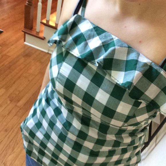 ❌Gingham Ruffle Tank Top - Picture 3 of 3