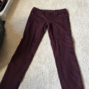 marron skinny jeans