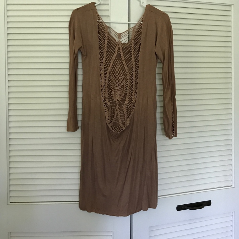Indah crochet back dress