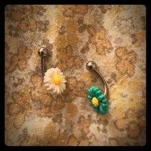 Belly Button Ring Flower