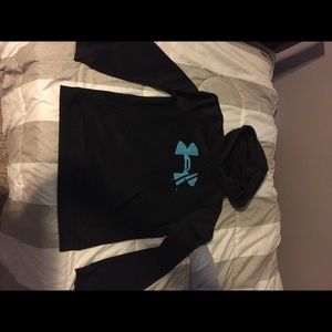 Under armour black and blue hoody