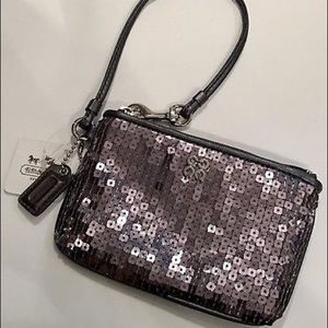 Coach Audrey Sequin Wristlet