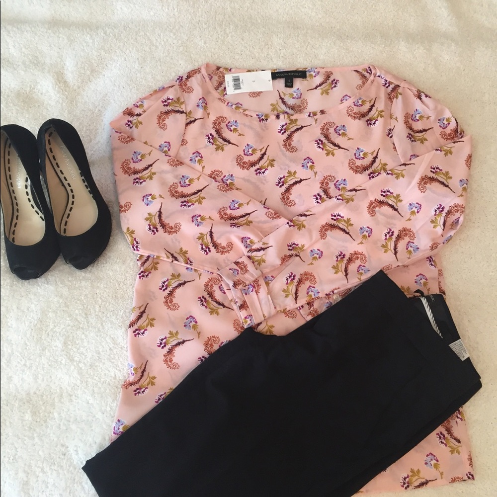 NWT Banana Republic Floral Printed Shirt