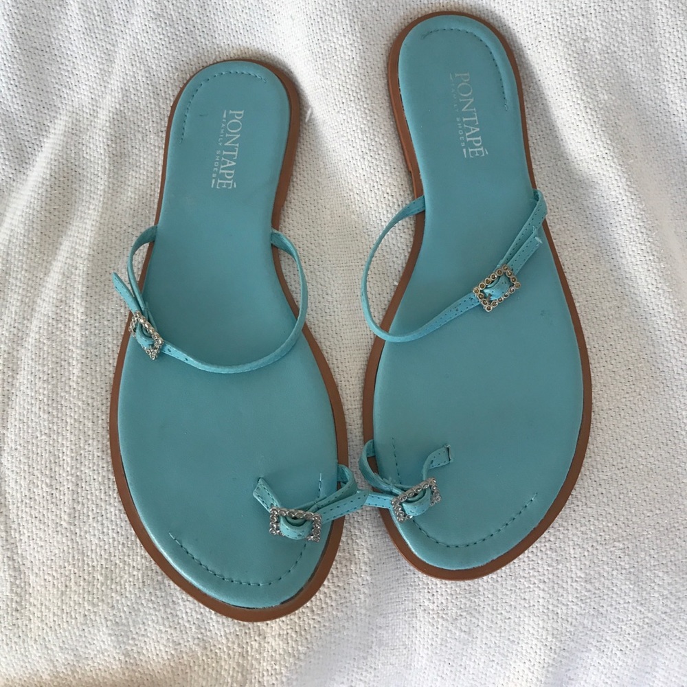 Light blue sandals