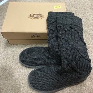 ugg argyle knit boots