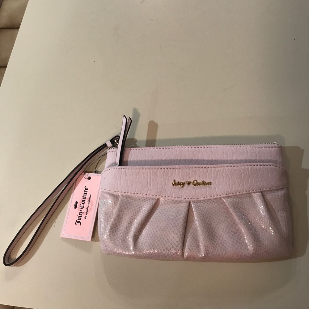 Pretty in pink juicy couture wristlet