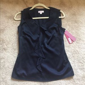 BRAND NEW XS black sleeveless blouse