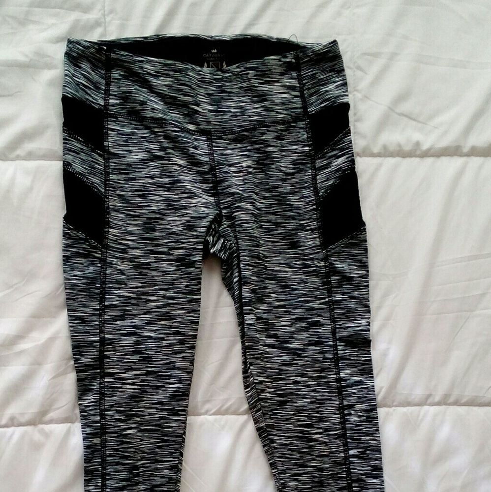 Stripped White and Black Leggings