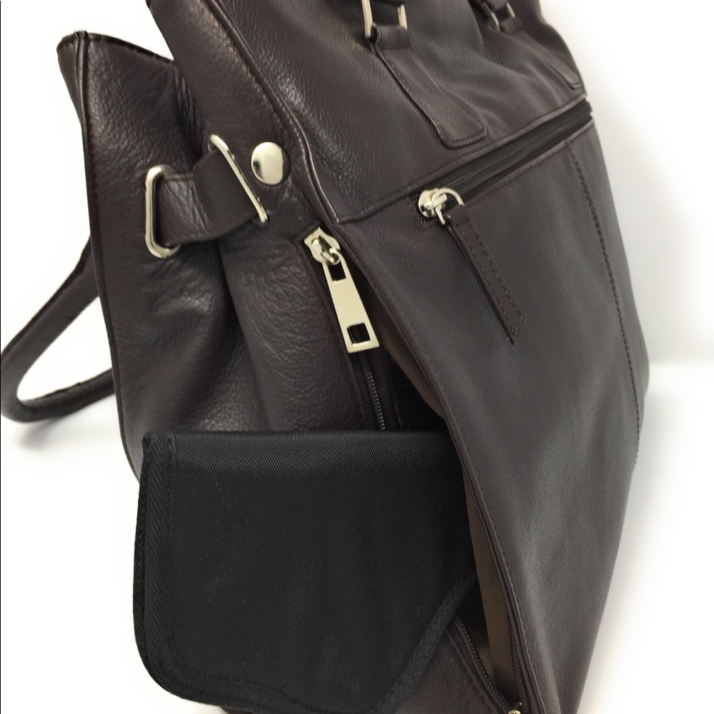 Concealed Carry Brown Leather Gun Purse