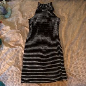 American apparel high neck striped dress