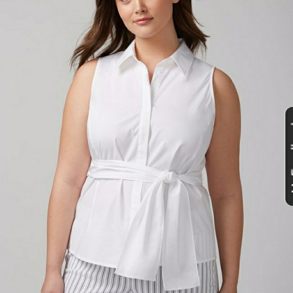 Lane Bryant Light Blue sleeveless top NWT