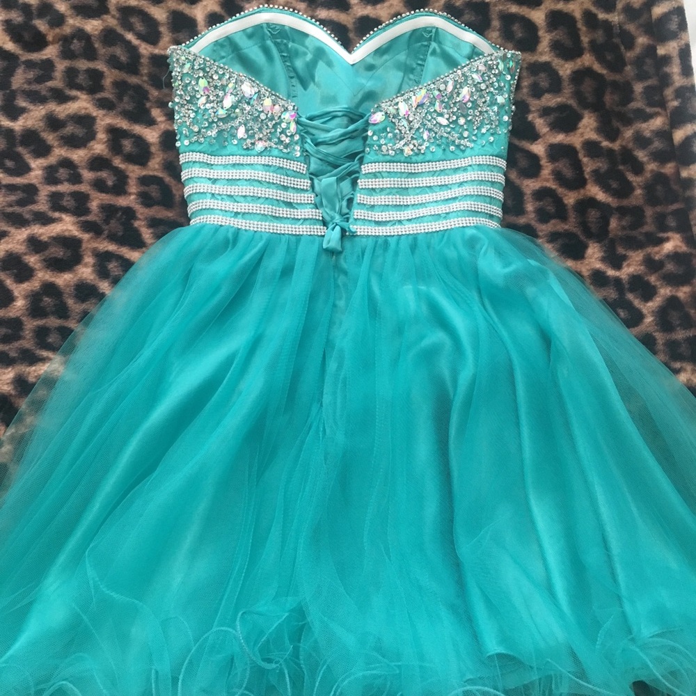 Short Strapless Dress - Picture 2 of 3