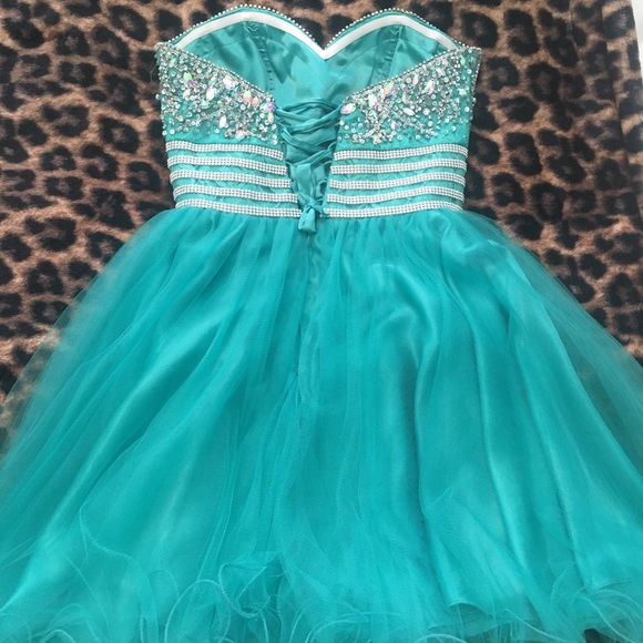 Short Strapless Dress - Picture 2 of 3