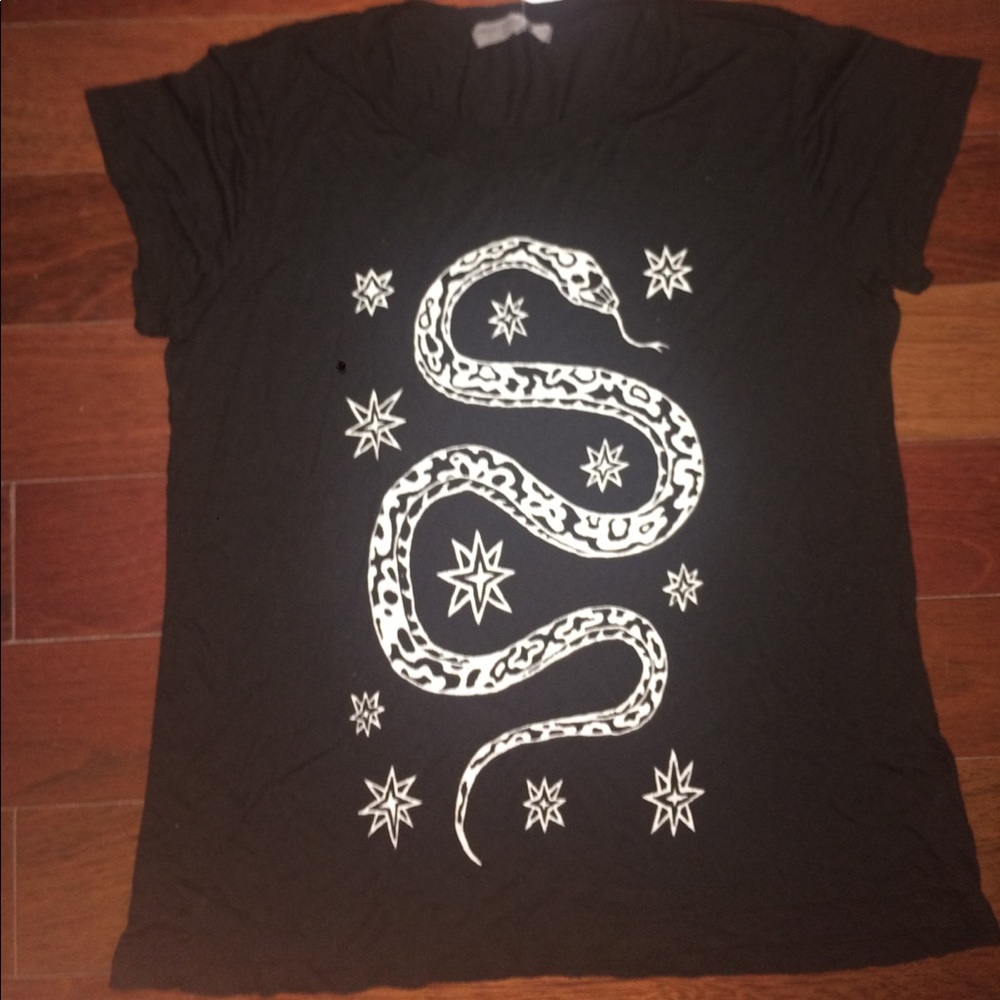 NEVER WORN black snake and stars shirt