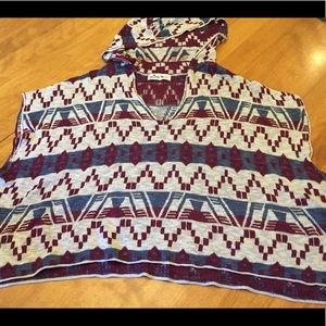 Adorable Hollister poncho