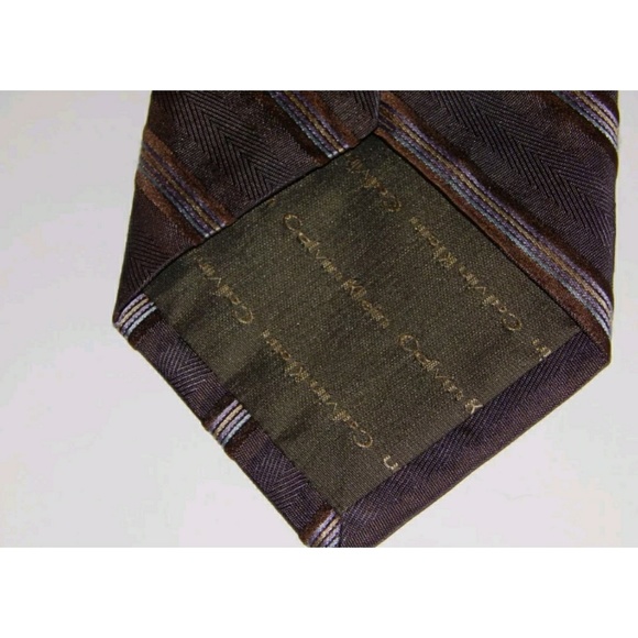 Calvin Klein Men's Executive Tie 100% Silk - Picture 2 of 5