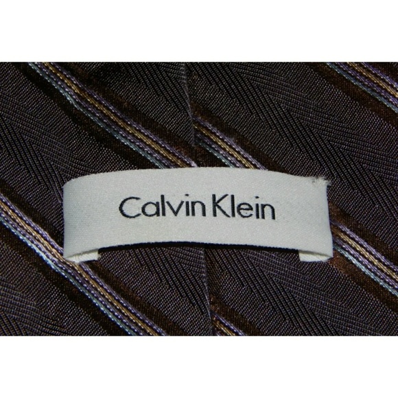 Calvin Klein Men's Executive Tie 100% Silk - Picture 3 of 5