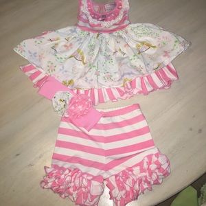 2T-Serendipity Clothing Co. Tunic,shorts& headband