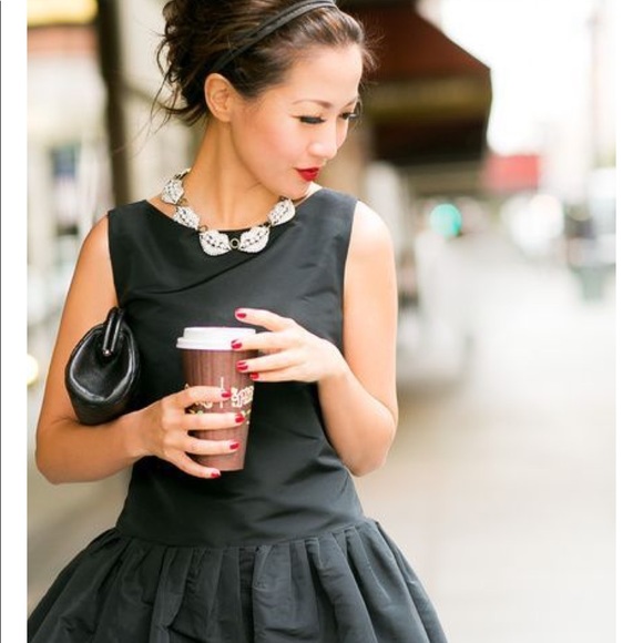 Red Valentino black Faille Dress - Picture 4 of 5