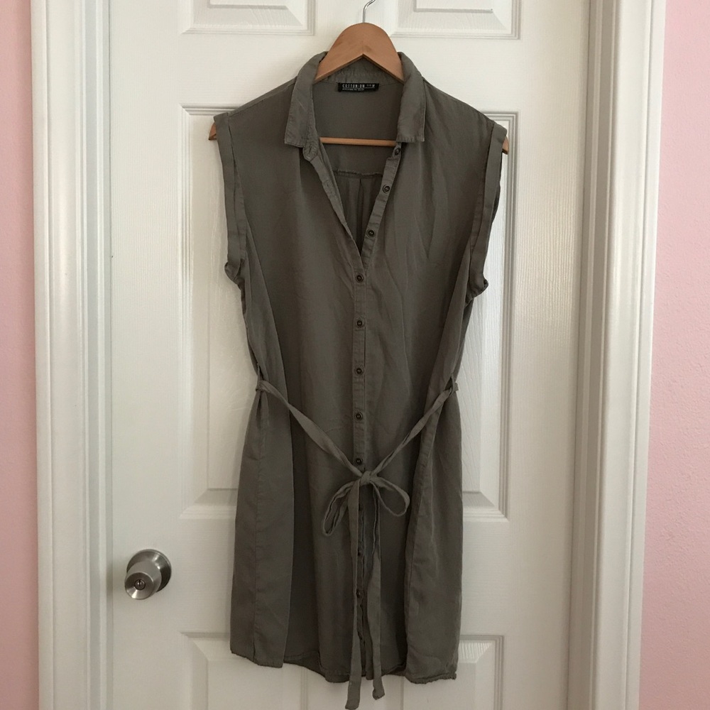 ❌SOLD🤝 COTTON ON Olive Tunic/Dress, Size Medium