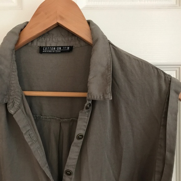 ❌SOLD🤝 COTTON ON Olive Tunic/Dress, Size Medium - Picture 2 of 3