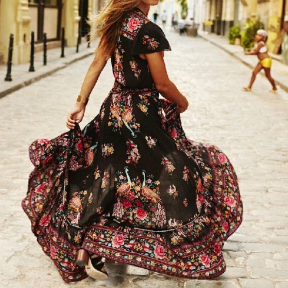  Bohemian Gypsy Dress Size S Last 1️⃣ - Picture 5 of 8