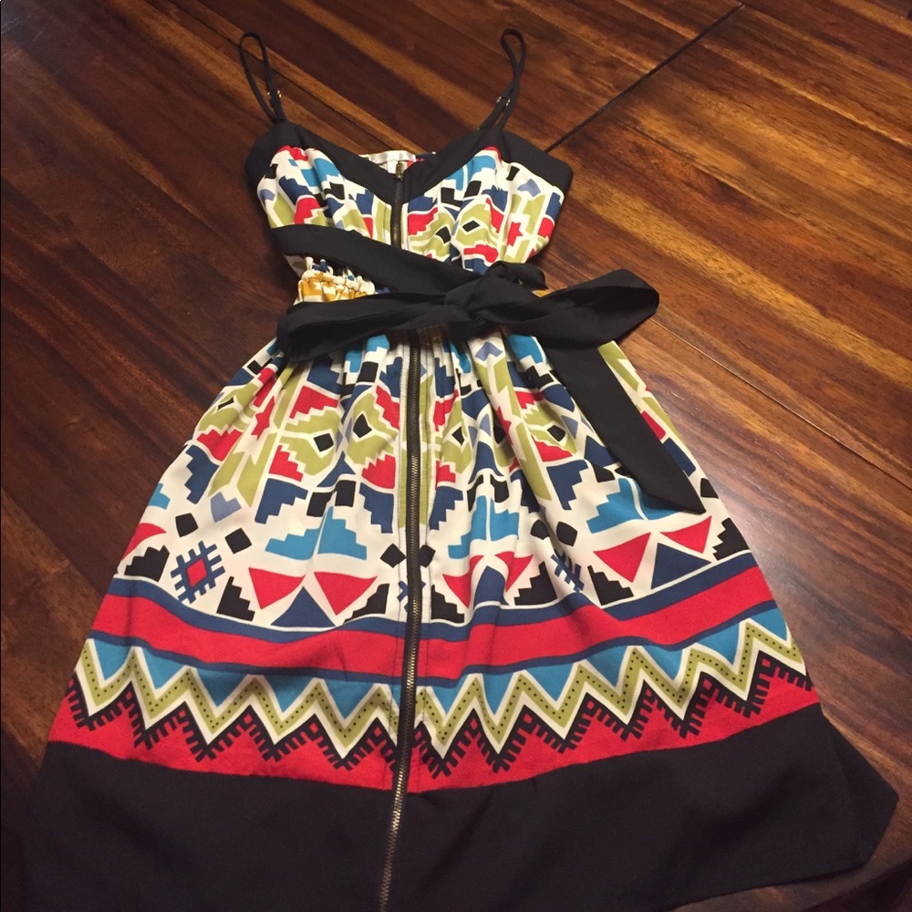 Aztec print dress.